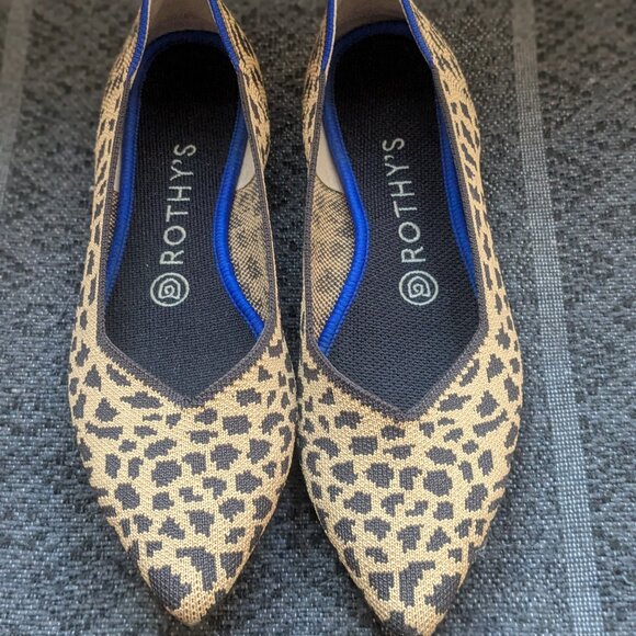 Leopard Print Pointed Toe Rothy's Size 8.5 - Picture 2 of 4